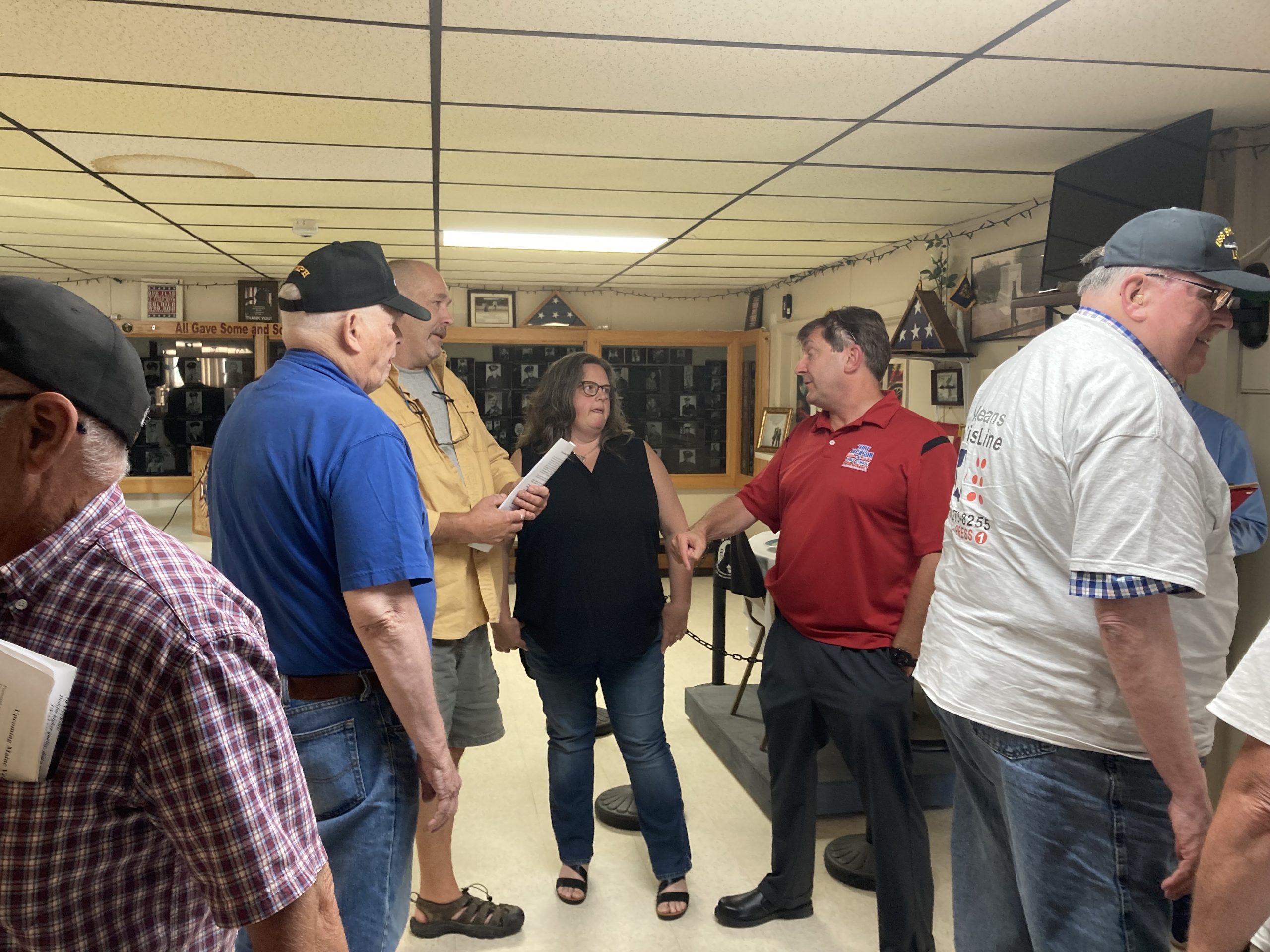 Jackson holds veterans' town hall in Caribou Troy Jackson